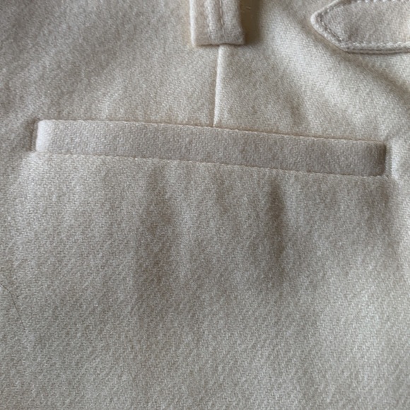 Ted Baker London Cream Wool Blend Trumpet Hem Pencil Skirt Business Career Sz 6 - Picture 5 of 6